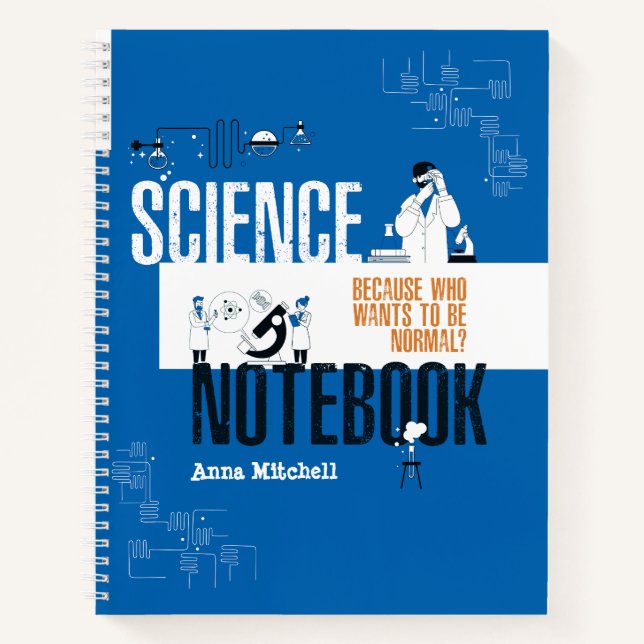 Personalisiert Science Chemistry Laboratory Notizbuch (Vorderseite)