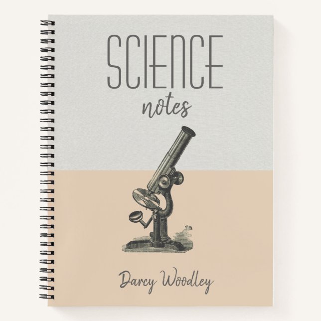 Personalisiert Science Class Notes Notebook Notizbuch (Vorderseite)