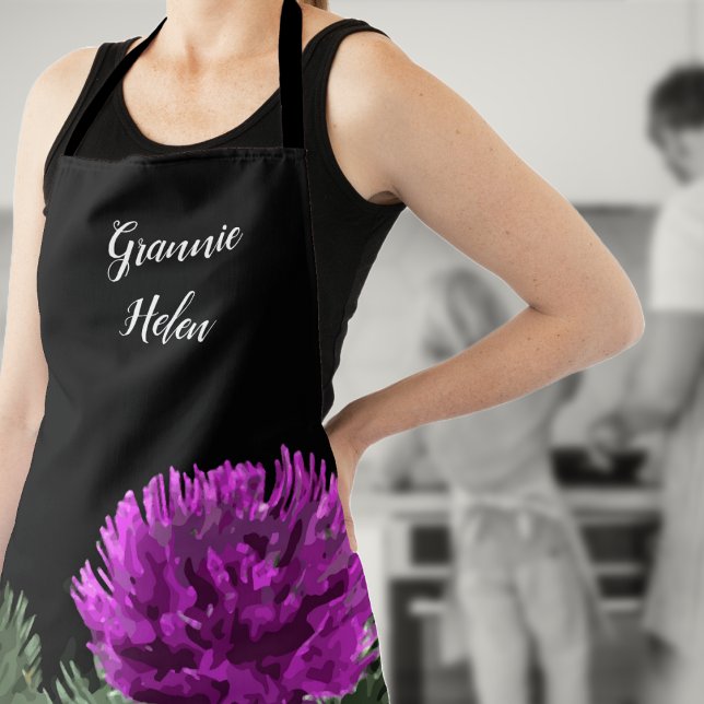 Personalisiert Scottish Thistle Schürze (Create a stir in the kitchen with a stunning personalised apron)