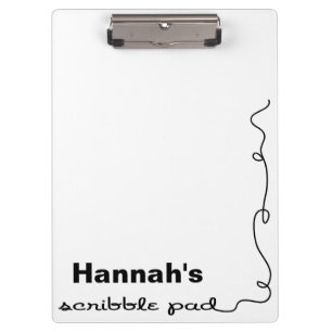 Personalisiert Scribble Pad Klemmbrett