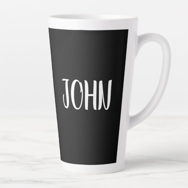 PERSONALISIERT SCRIPT CUSTOM LATTE KAFFEE TASSE (Rechts)