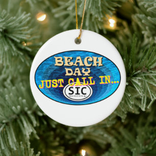 Personalisiert Sea Isle City New Jersey Beach SIC  Keramik Ornament