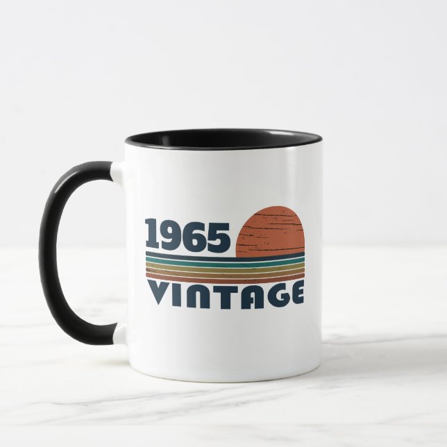 Personalisiert sechzig Vintagen Geburtstagsgeschen Tasse (Links)