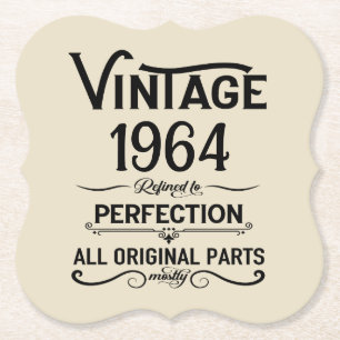 Personalisiert sechzig Vintagen Geburtstagsgeschen Untersetzer