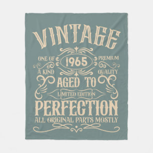 Personalisiert sechzigste Vintage 60. Geburtstagsp Fleecedecke