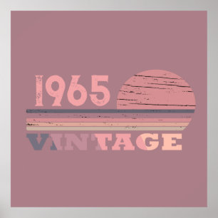 Personalisiert sechzigste Vintage 60. Geburtstagsp Poster