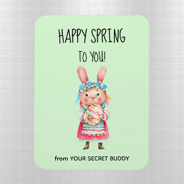 Personalisiert Secret Buddy Happy Spring flexibel Magnet