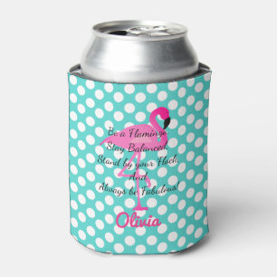 Personalisiert seien Sie ein Flamingo kann cooler Dosenkühler