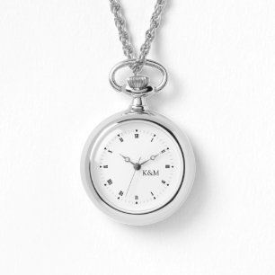 Personalisiert seins und ihre Initialen Armbanduhr