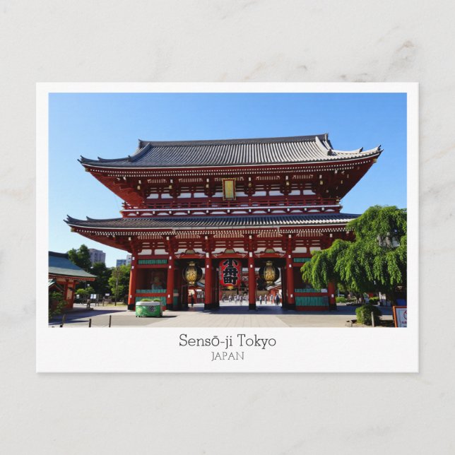 Personalisiert, Sensō-ji-Tempel, TOKYO, Japan Postkarte (Vorderseite)