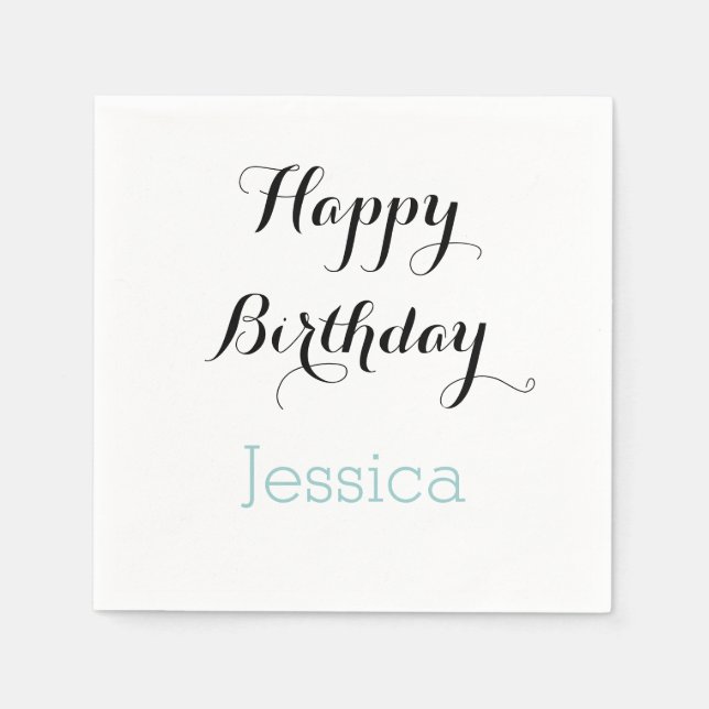 Personalisiert Serviette (Vorderseite)