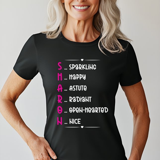 Personalisiert Sharon Name Art T-Shirt (Von Creator hochgeladen)