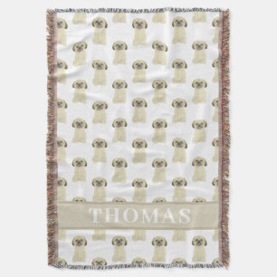 Personalisiert Shih Tzu (Blonde Tan Golden) Tan Decke