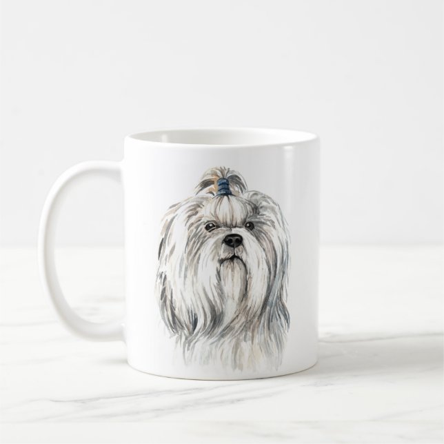 Personalisiert Shih Tzu Kaffeetasse (Links)