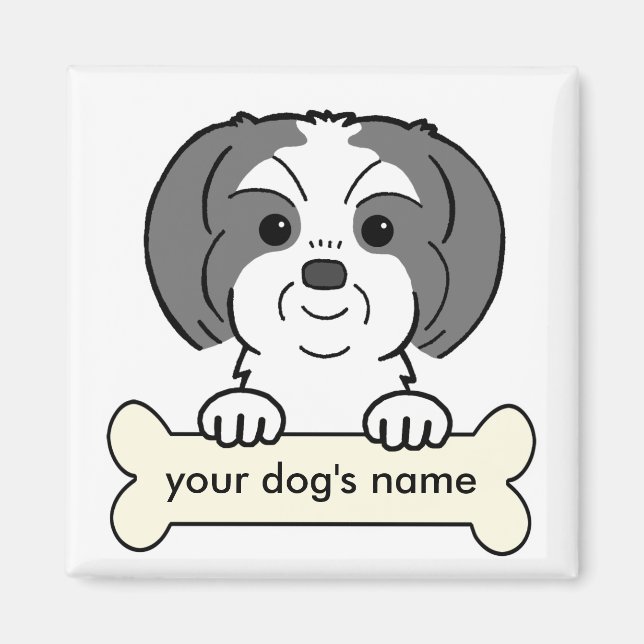Personalisiert Shih Tzu Magnet (Vorne)