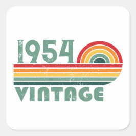 Personalisiert siebzig Vintagen 70. Geburtstag Quadratischer Aufkleber