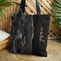 Personalisiert Signature Black Gold Agate