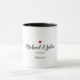 personalisiert simpel minimal füge deinen namen ja tasse