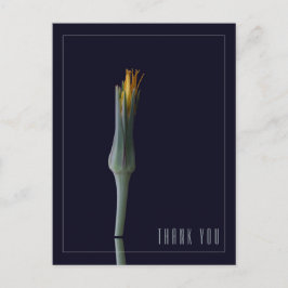 Personalisiert Simple Elegant Floral Black Vielen Postkarte