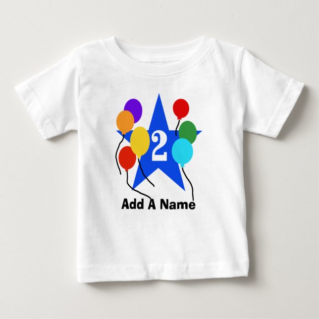 Personalisiert sind Sie das Stern-2. Baby T-shirt (Vorderseite)