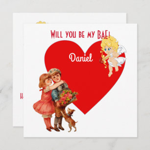 Personalisiert sind Sie meine BAE Cupid Angel Card