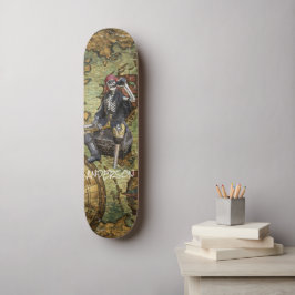 Personalisiert SKELETON PIRATE HERO Skateboard