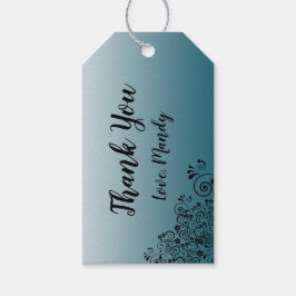 Personalisiert Slate Blue Danke, dass Sie mir die Geschenkanhänger