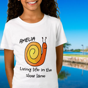 Personalisiert Slow Snail T - Shirt