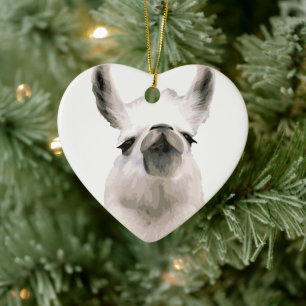 Personalisiert Snooty Snobby Llama Keramikornament