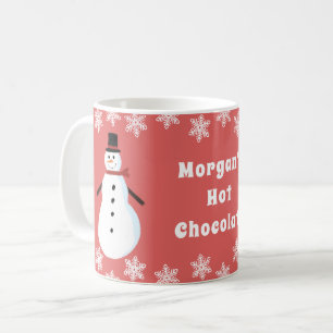 Personalisiert Snowman Hot Chocolate Kaffeetasse