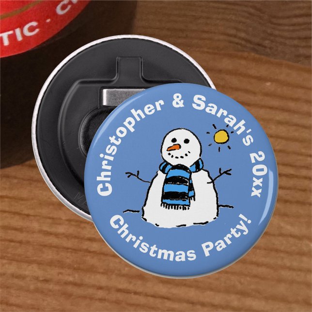 Personalisiert Snowman Image Party Flaschenöffner (Von Creator hochgeladen)