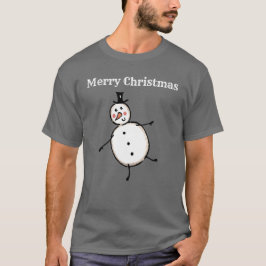 Personalisiert Snowman Weihnachten T-Shirt