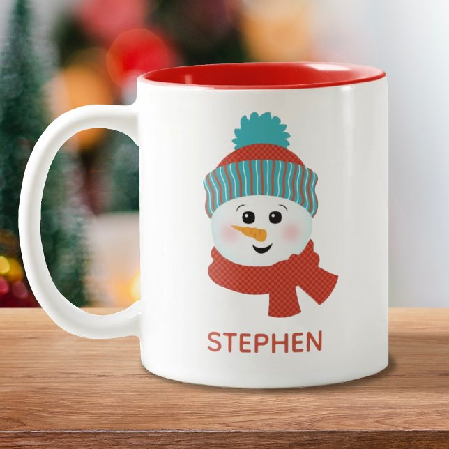 Personalisiert Snowman Zweifarbige Tasse (Von Creator hochgeladen)
