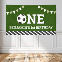 Personalisiert Soccer 1. Geburtstag Party
