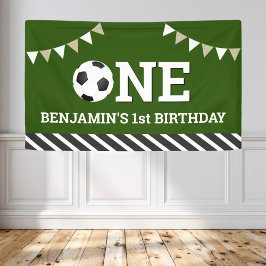 Personalisiert Soccer 1. Geburtstag Party Banner