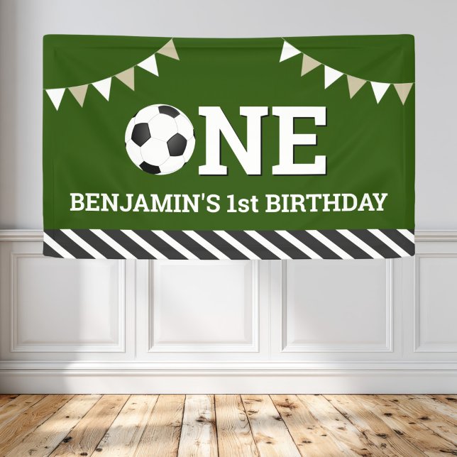 Personalisiert Soccer 1. Geburtstag Party Banner (Von Creator hochgeladen)