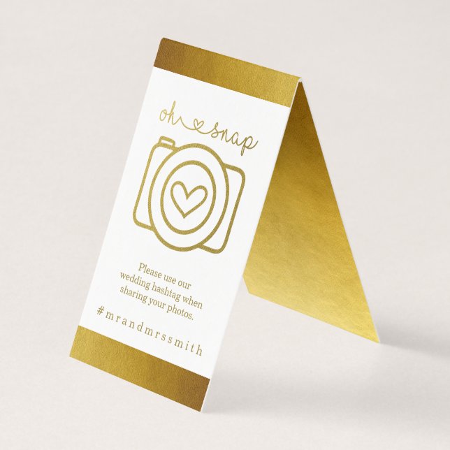 Personalisiert Social Media Hashtah-Zeichen - Hoch (Vorderseite)