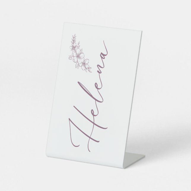 Personalisiert Sockelschild (Vorderseite)