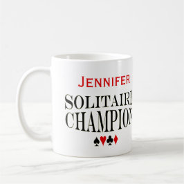 Personalisiert Solitaire Champion Tasse