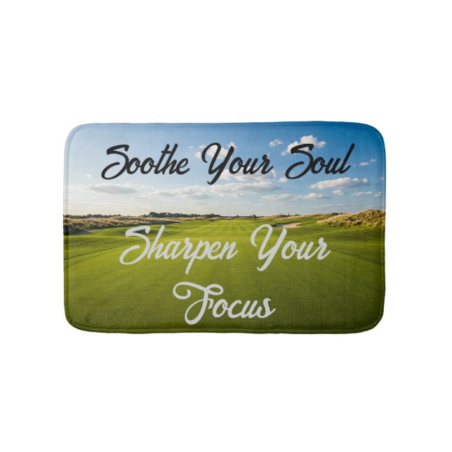 Personalisiert Soothe Your Soul Golf Badematte (Vorderseite)