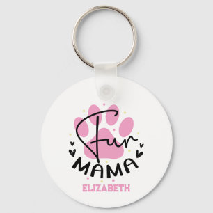 Personalisiert Spaß Mama Paws - Muttertag Schlüsselanhänger