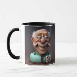 Personalisiert Special Funny 80 Jahre alt Geburtst Tasse