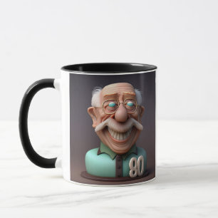 Personalisiert Special Funny 80 Jahre alt Geburtst Tasse