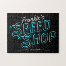 Personalisiert Speed Shop Custom Neon Frisierte Au