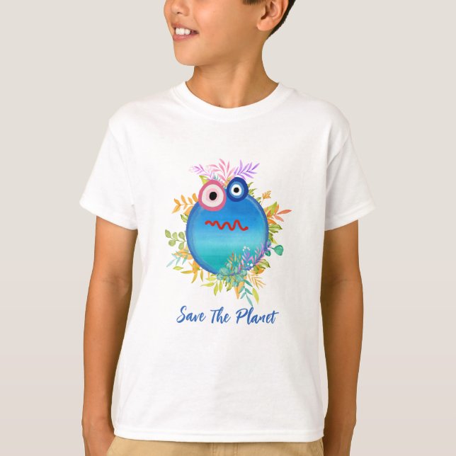 Personalisiert Speichern des T - Shirt Planet Coll (Vorderseite)