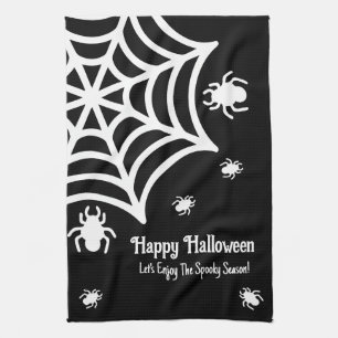 Personalisiert Spiderweb Halloween Geschirrtuch