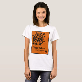 Personalisiert Spiderweb Halloween T-Shirt