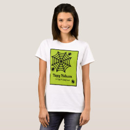 Personalisiert Spiderweb Halloween T-Shirt