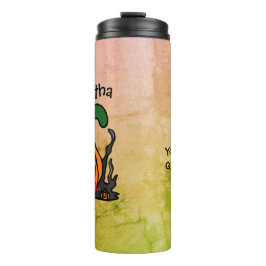 Personalisiert Spooky Bloodshot Pumpkin Thermosbecher