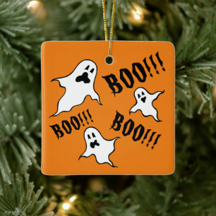 Personalisiert Spooky Halloween-Geister Keramikornament